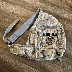 NRA Camo Sling Backpack Adult Size One Size